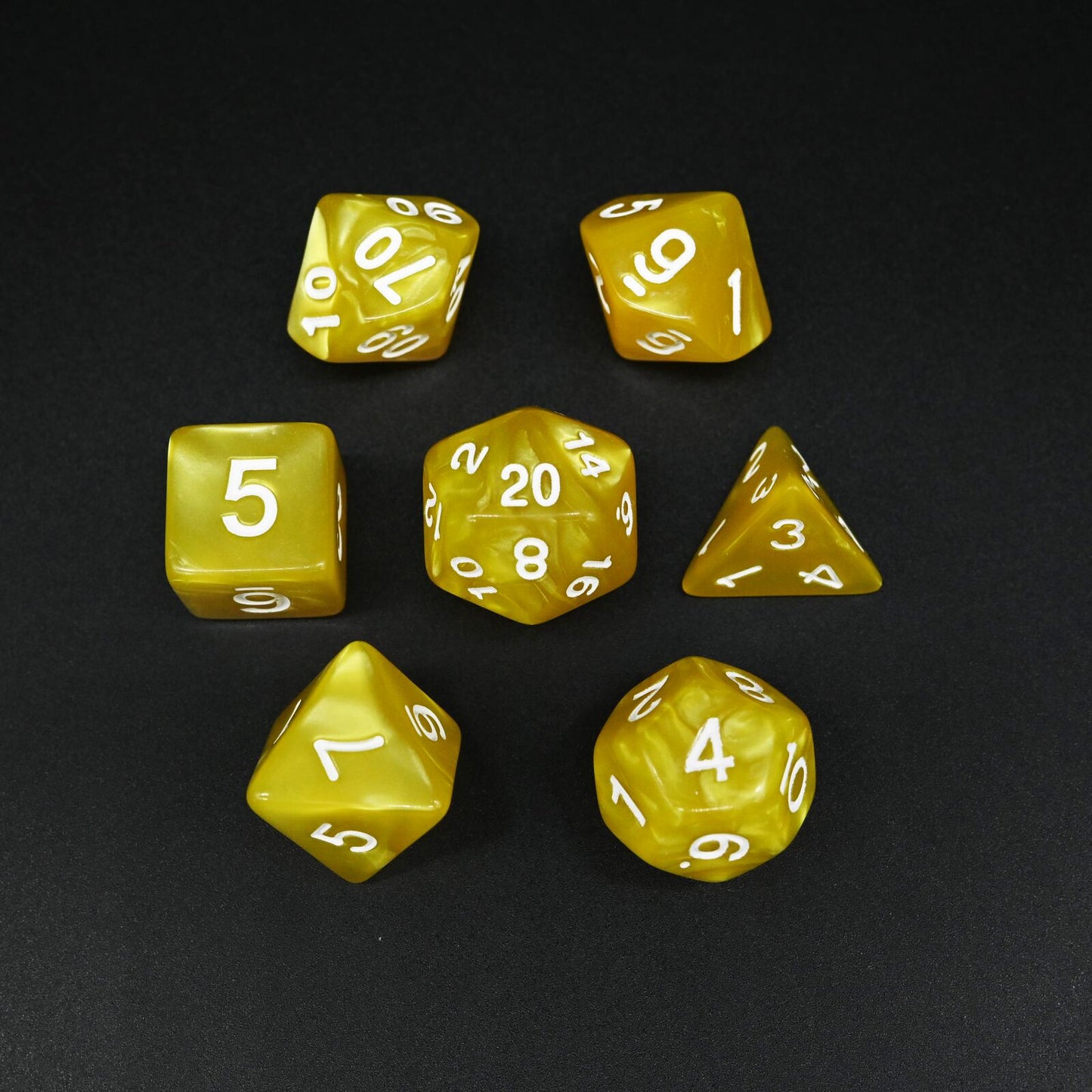 Marble Series - Set med 7 RPG-tärningar