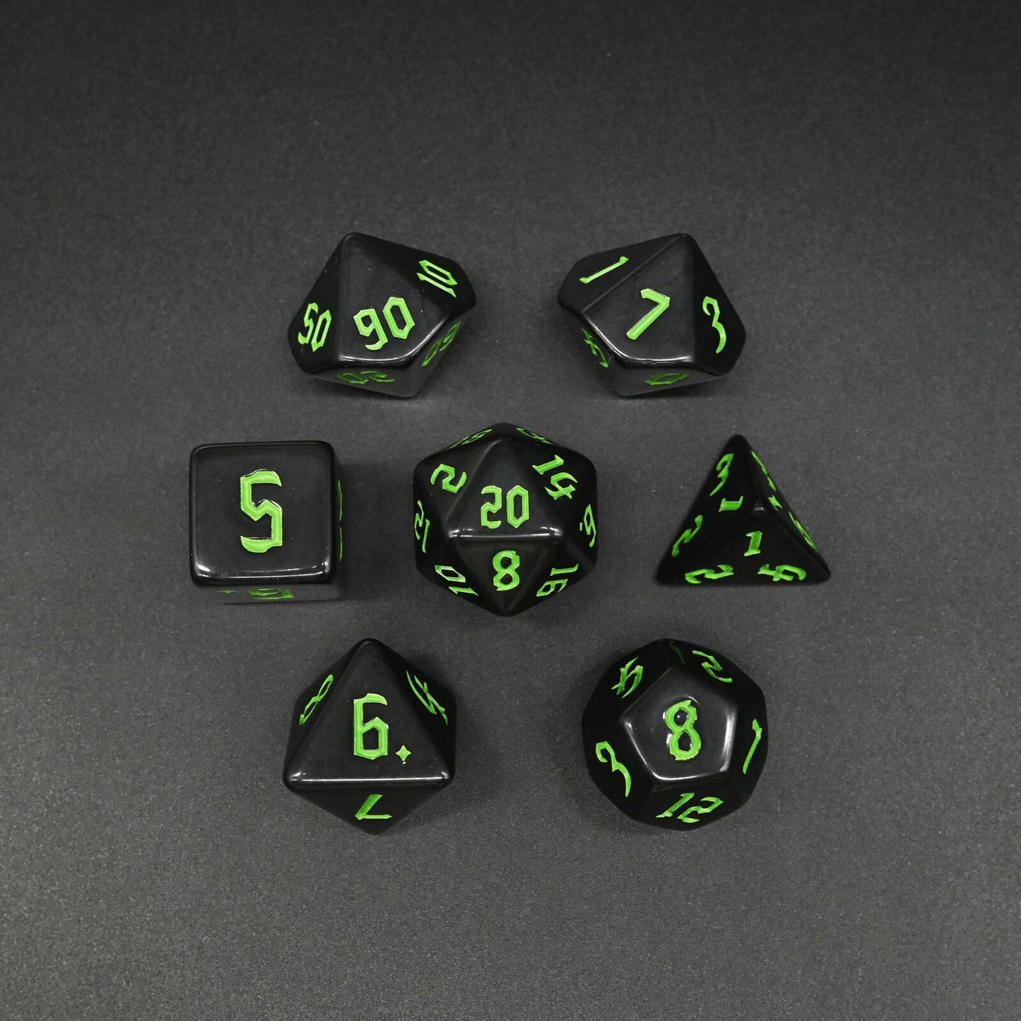 Black Series - Set med 7 RPG-tärningar