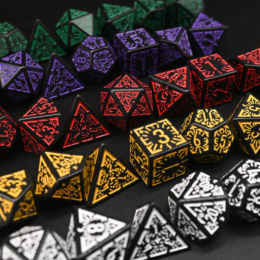 Dawn Star Series - Set med 7 RPG-tärningar