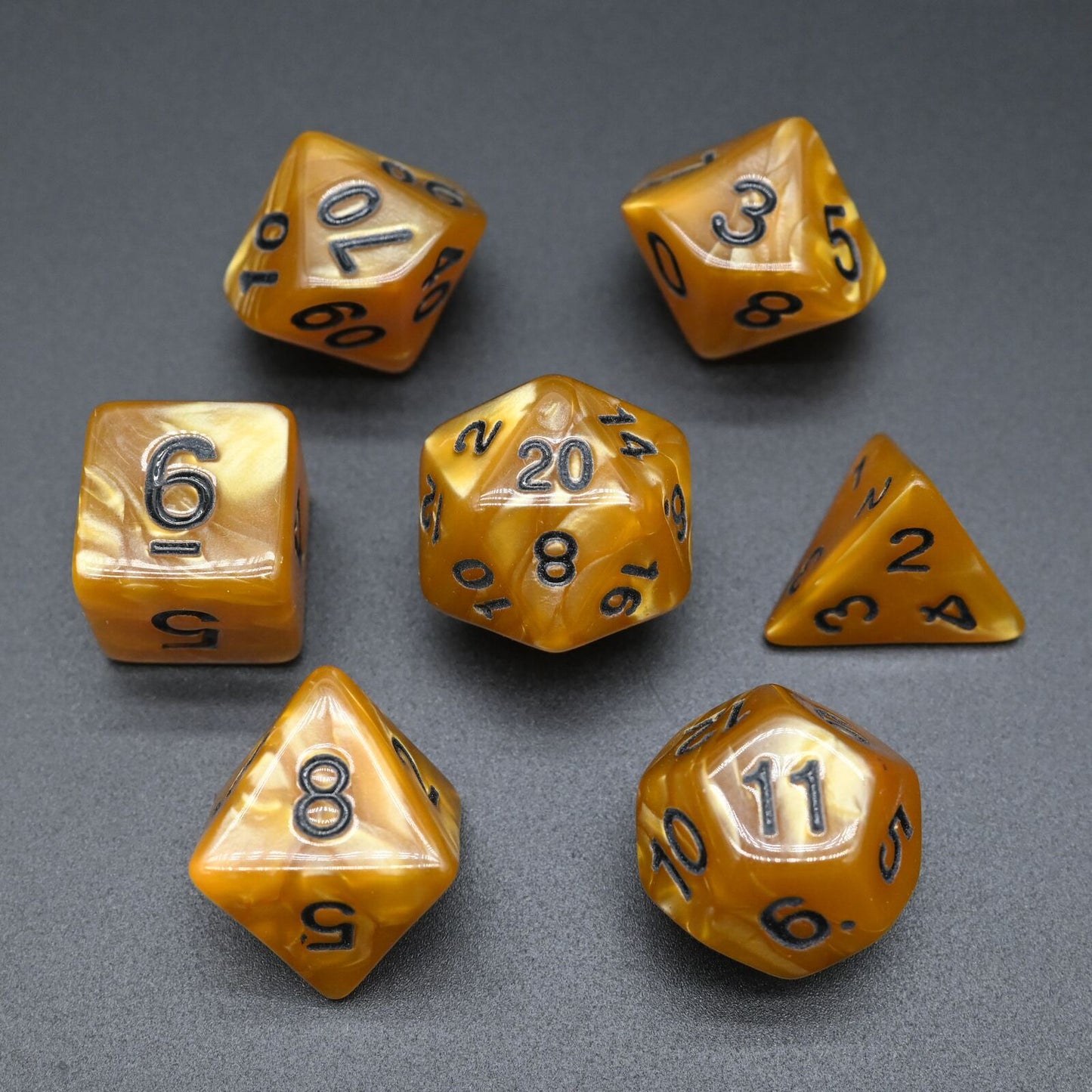 Pearl Series - Set med 7 RPG-tärningar