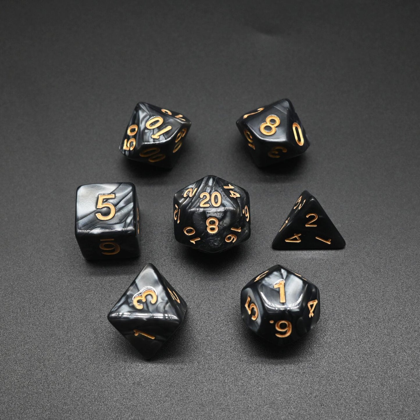 Pearl Series - Set med 7 RPG-tärningar