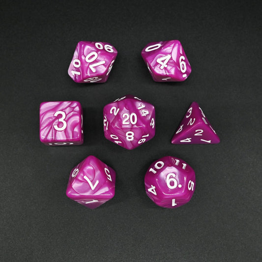 Marble Series - Set med 7 RPG-tärningar