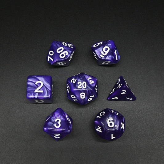 Marble Series - Set med 7 RPG-tärningar