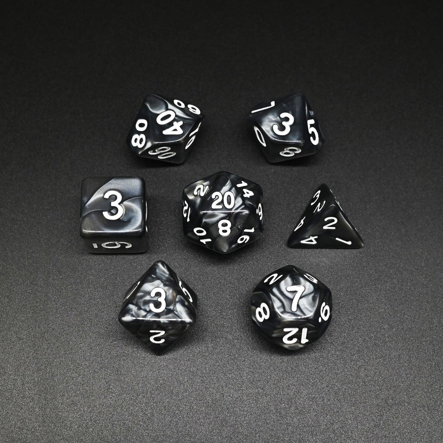 Marble Series - Set med 7 RPG-tärningar