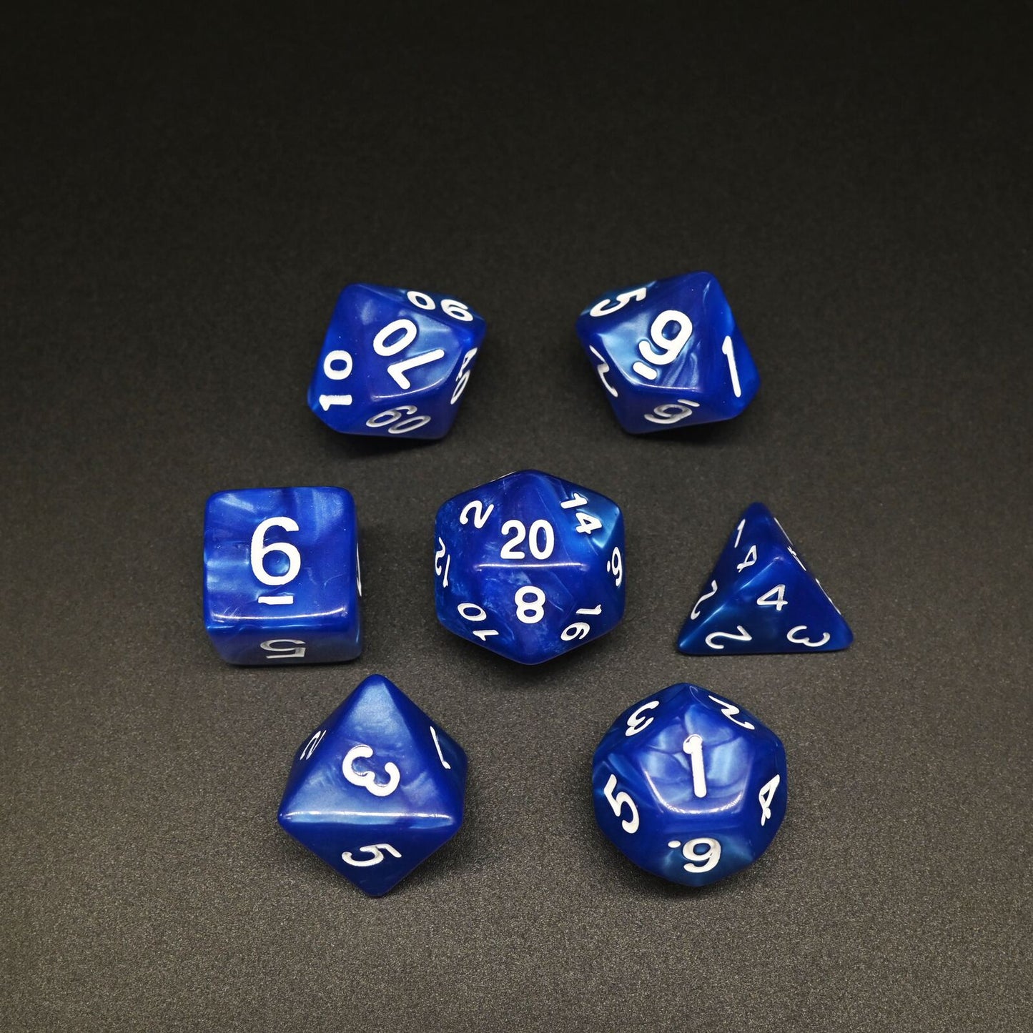 Marble Series - Set med 7 RPG-tärningar