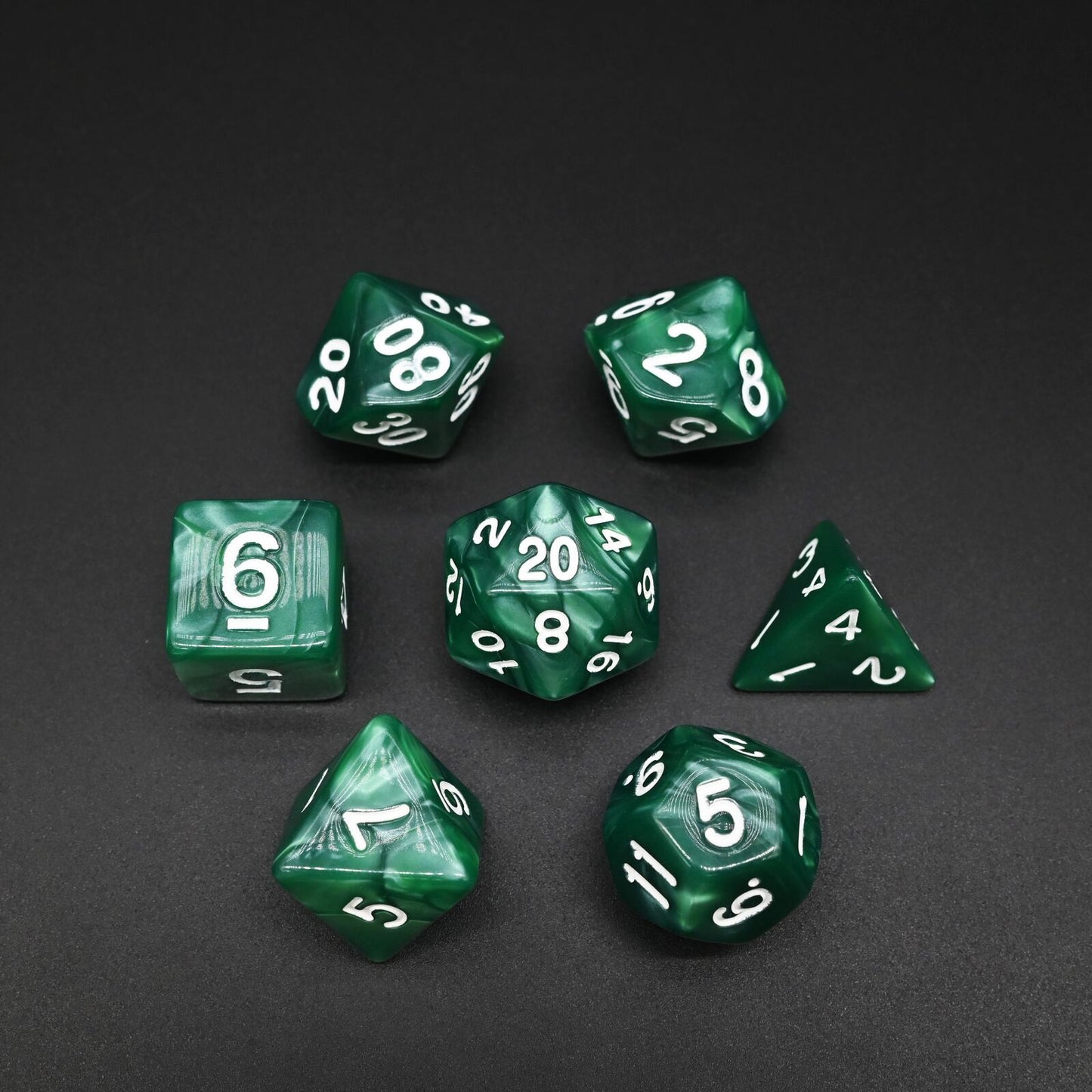 Marble Series - Set med 7 RPG-tärningar