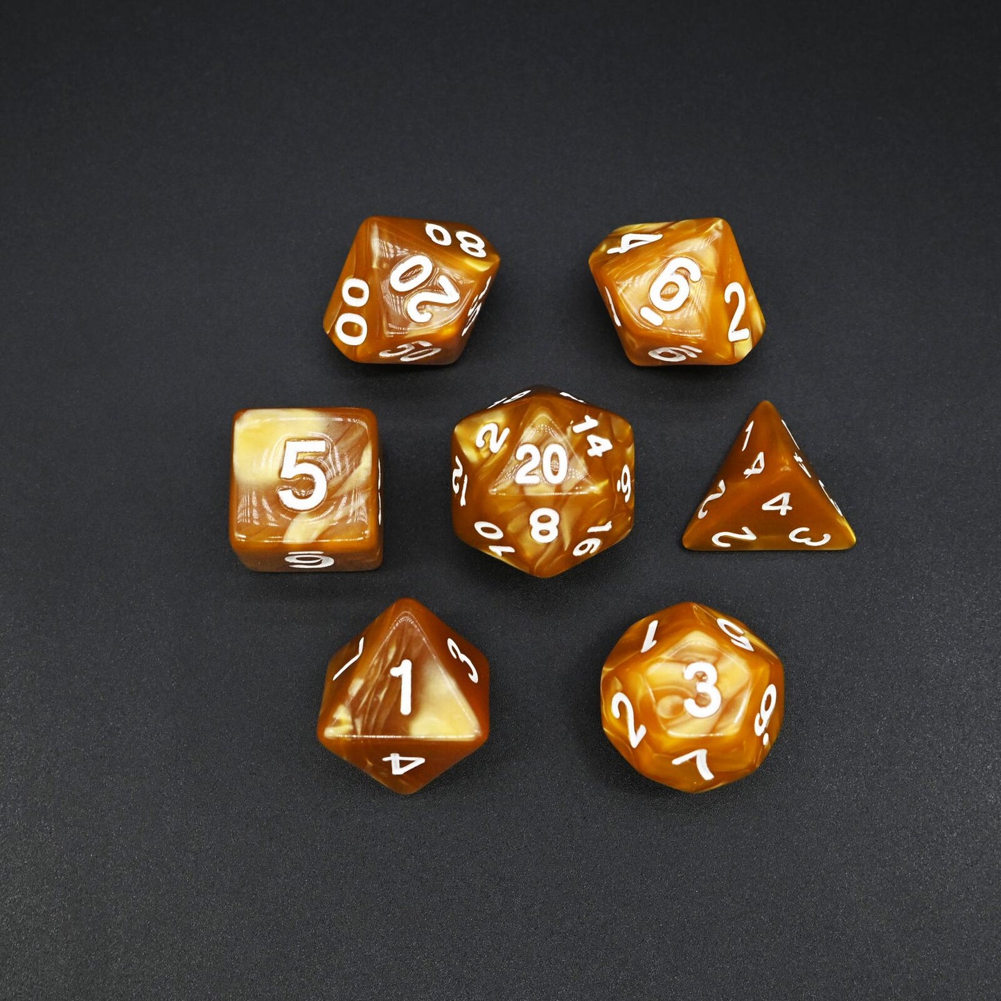 Marble Series - Set med 7 RPG-tärningar