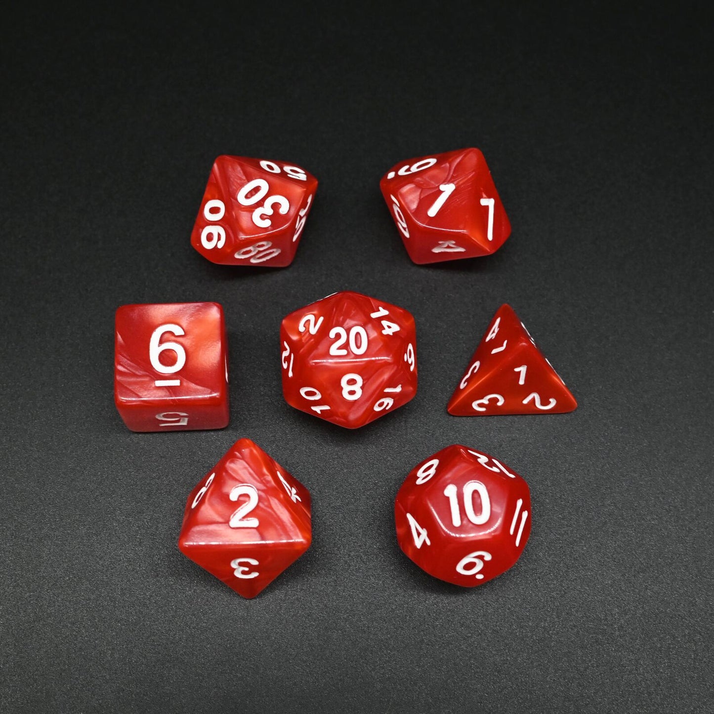 Marble Series - Set med 7 RPG-tärningar
