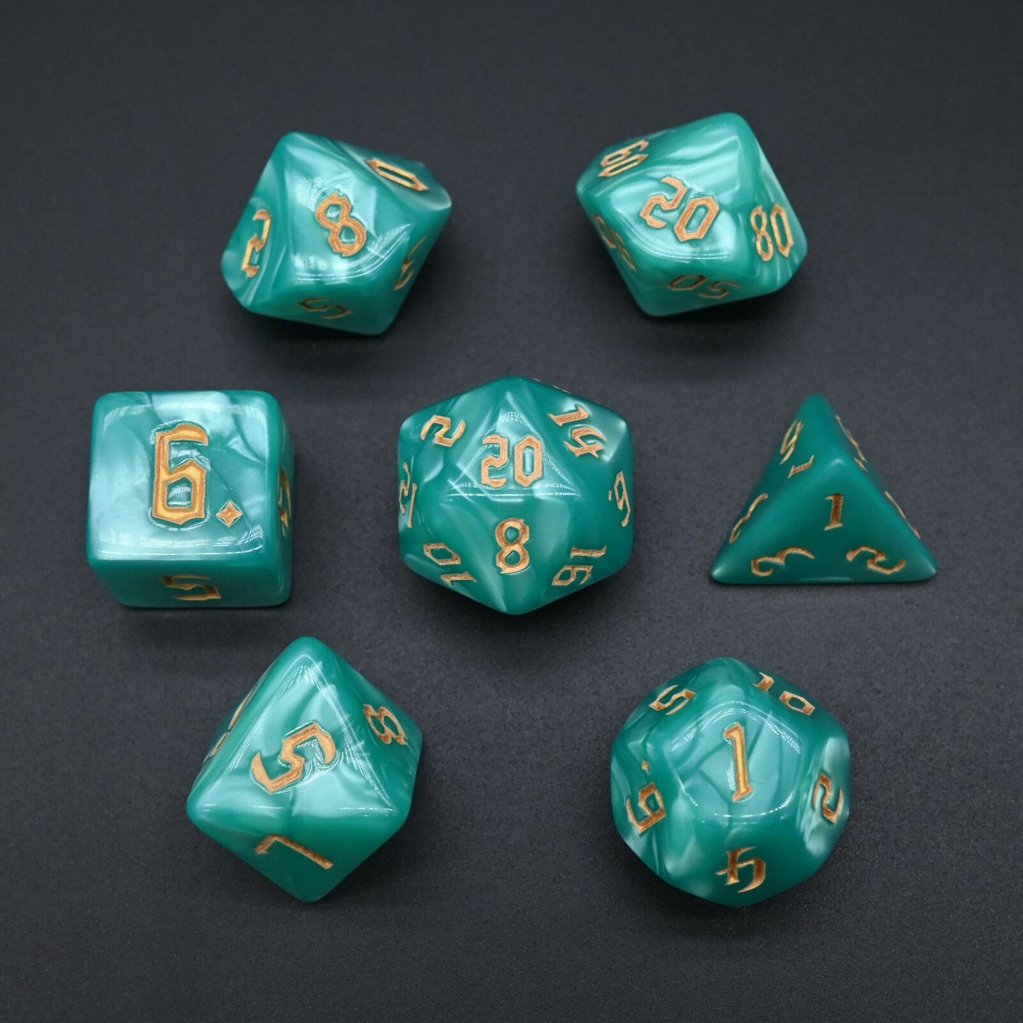Pearlescent Series - RPG-set med 7 tärningar