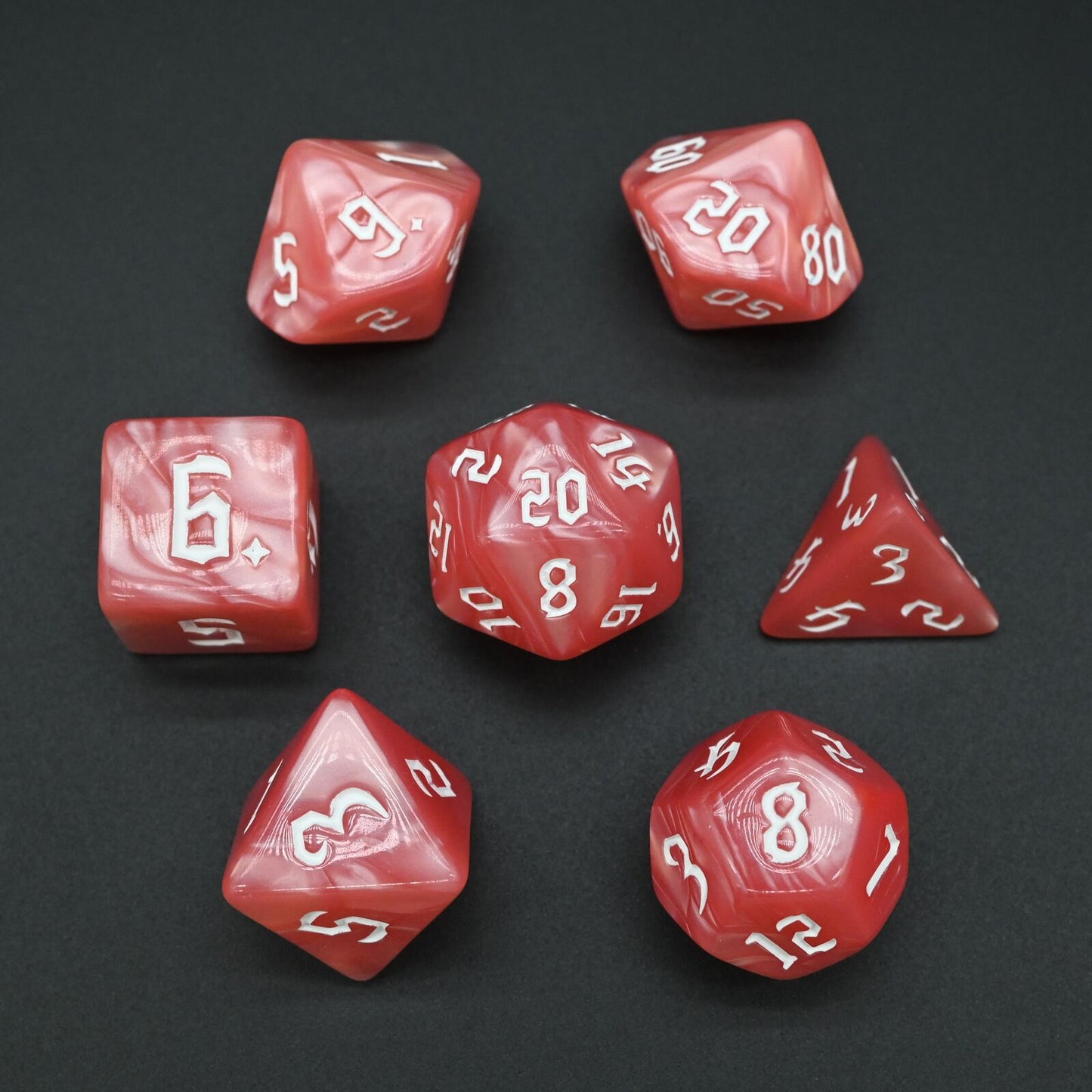Pearlescent Series - RPG-set med 7 tärningar