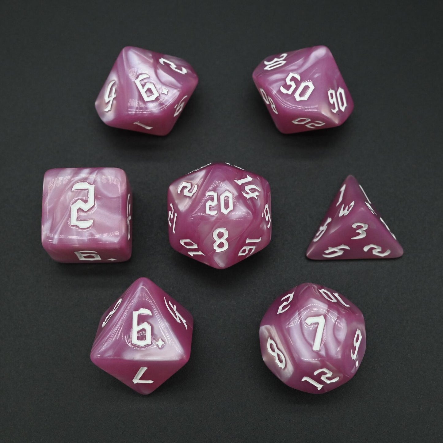 Pearlescent Series - RPG-set med 7 tärningar