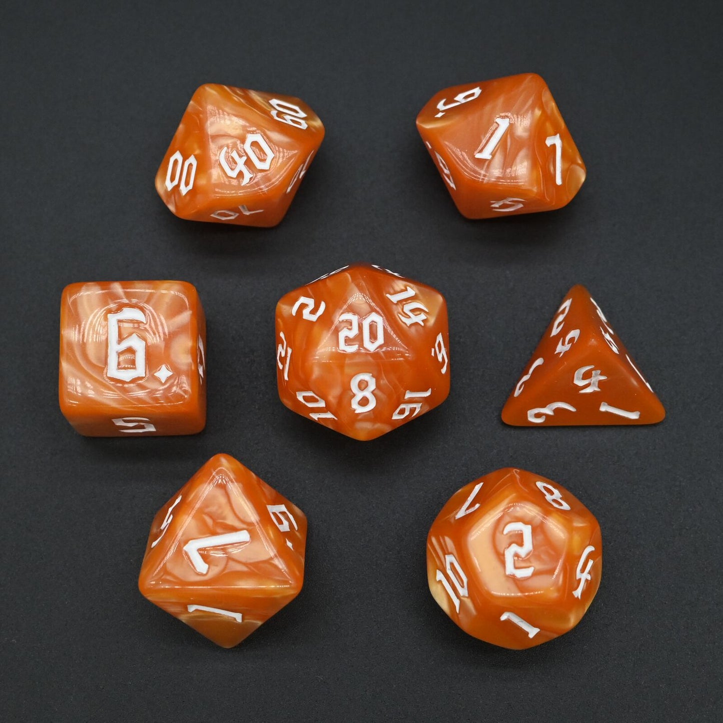 Pearlescent Series - RPG-set med 7 tärningar