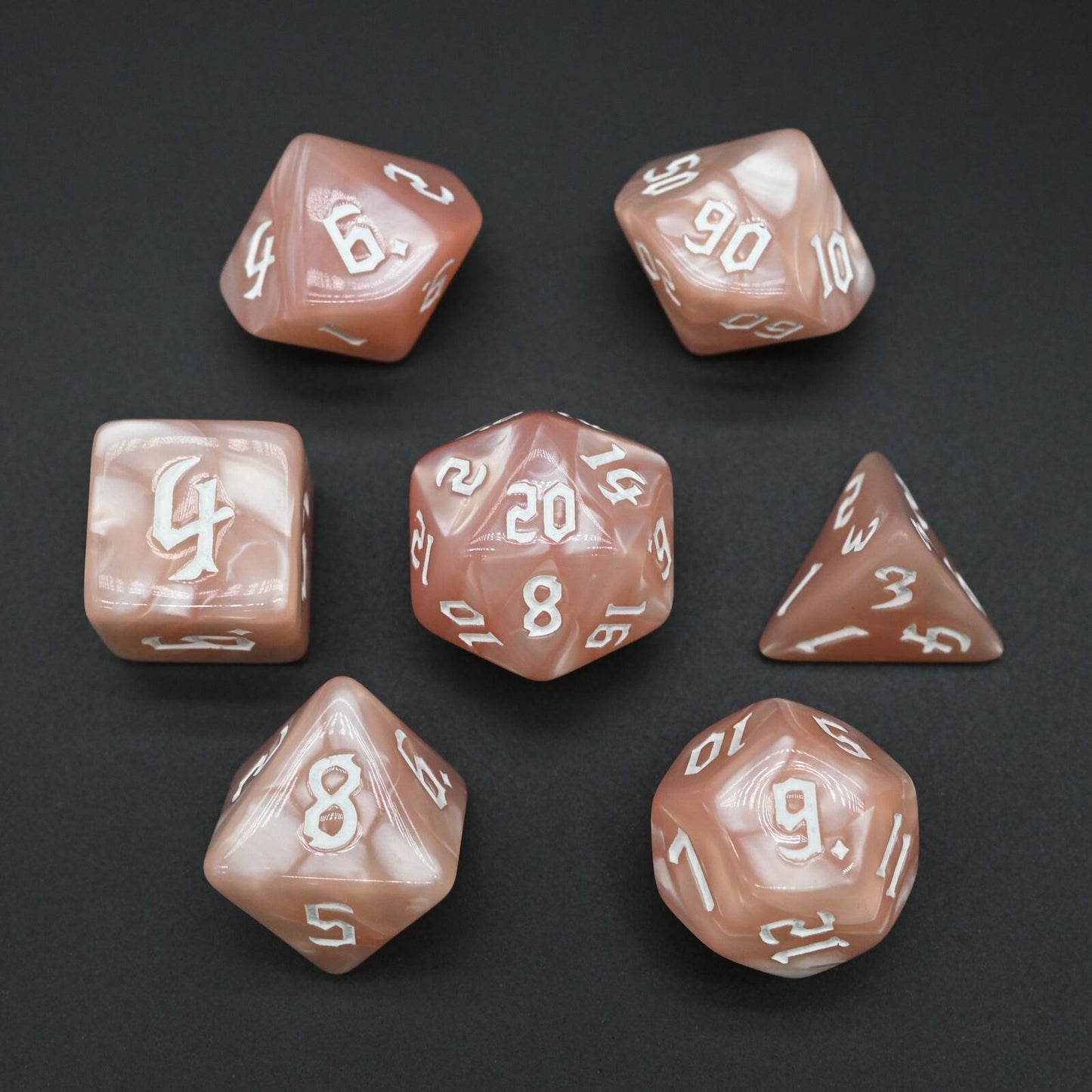 Pearlescent Series - RPG-set med 7 tärningar