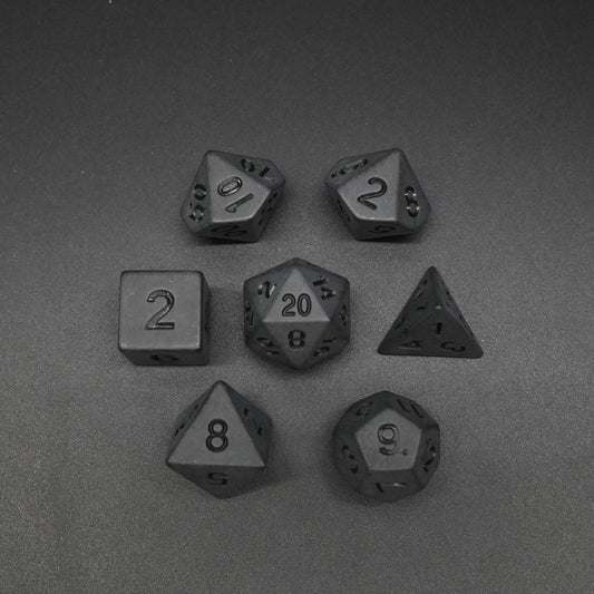 Charcoal Series - RPG-set med 7 tärningar