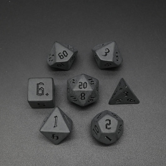 Charcoal Series - RPG-set med 7 tärningar