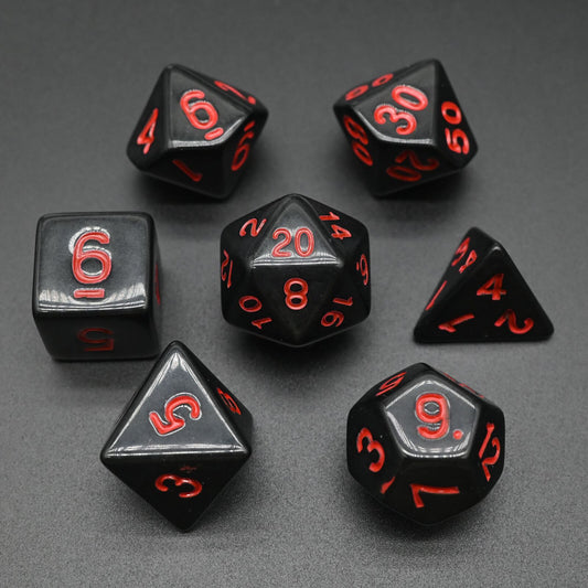 Black Series - Set med 7 RPG-tärningar