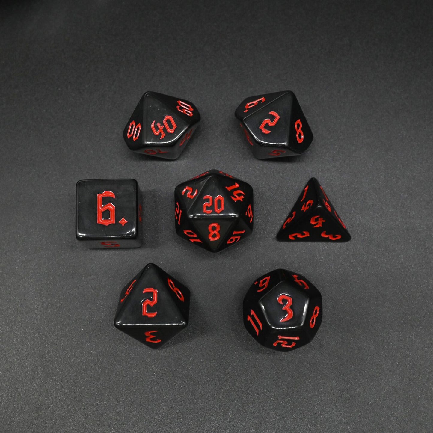 Black Series - Set med 7 RPG-tärningar