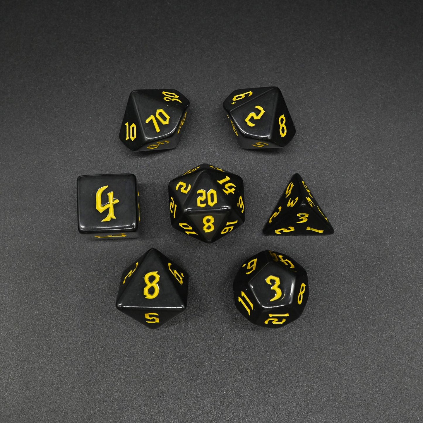 Black Series - Set med 7 RPG-tärningar