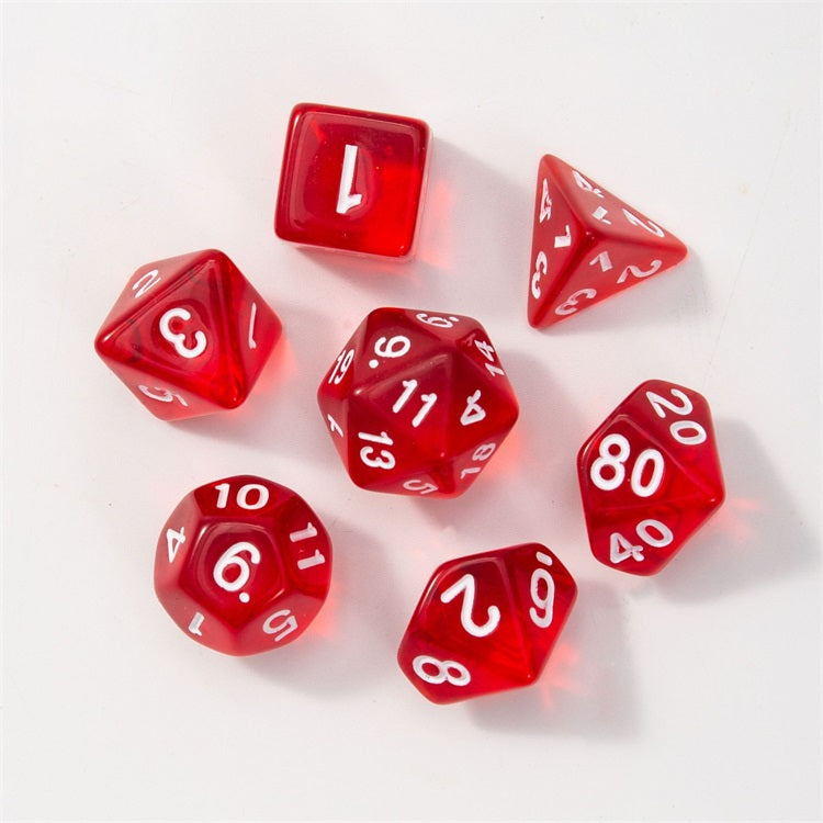 Translucent Series - RPG-set med 7 tärningar
