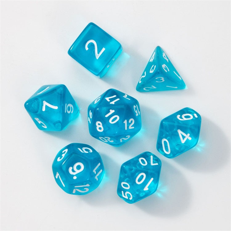 Translucent Series - RPG-set med 7 tärningar