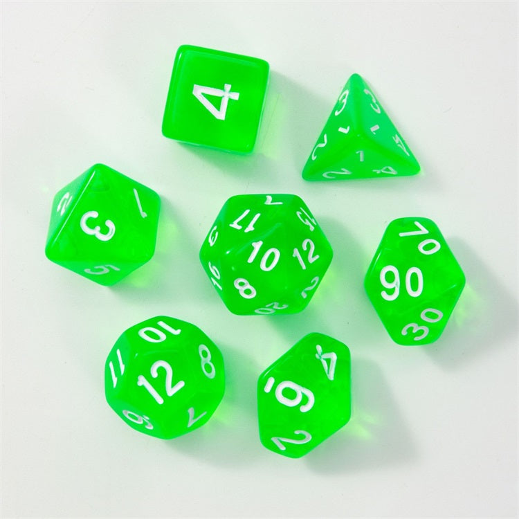 Translucent Series - RPG-set med 7 tärningar