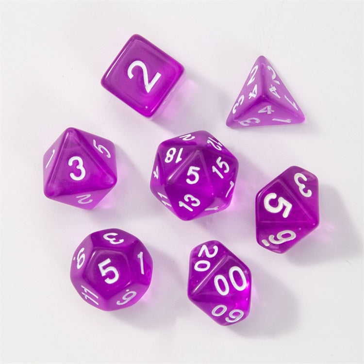 Translucent Series - RPG-set med 7 tärningar
