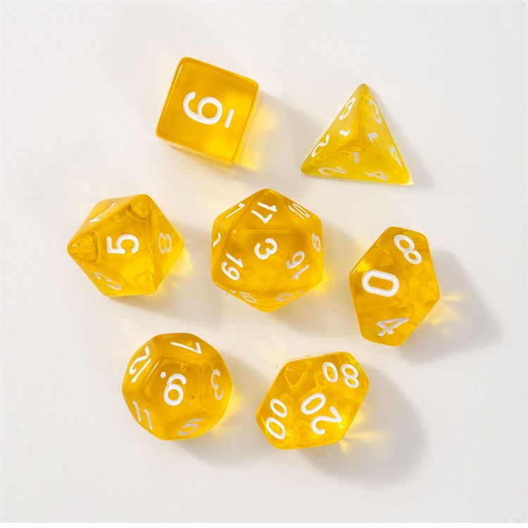 Translucent Series - RPG-set med 7 tärningar