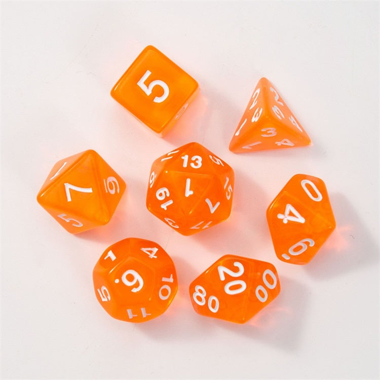 Translucent Series - RPG-set med 7 tärningar