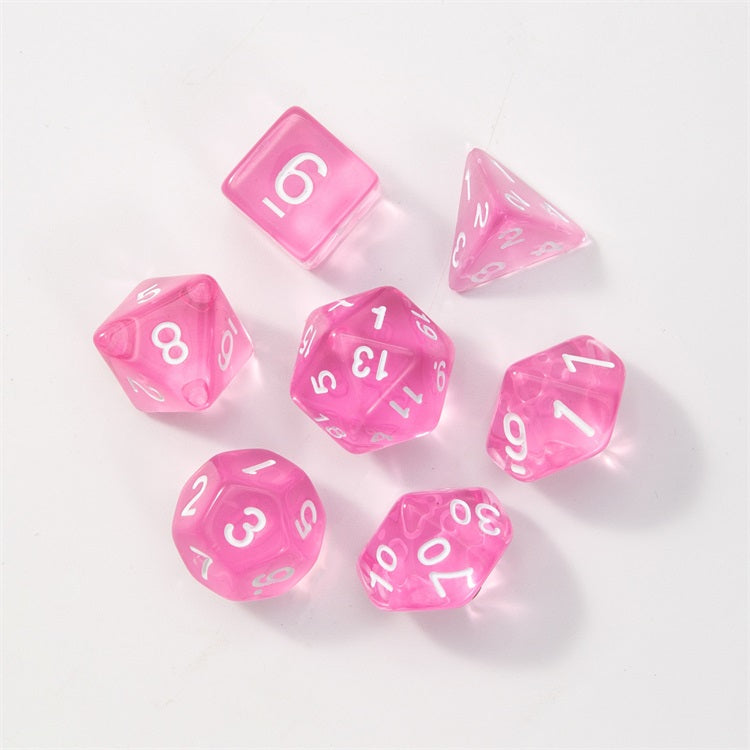 Translucent Series - RPG-set med 7 tärningar