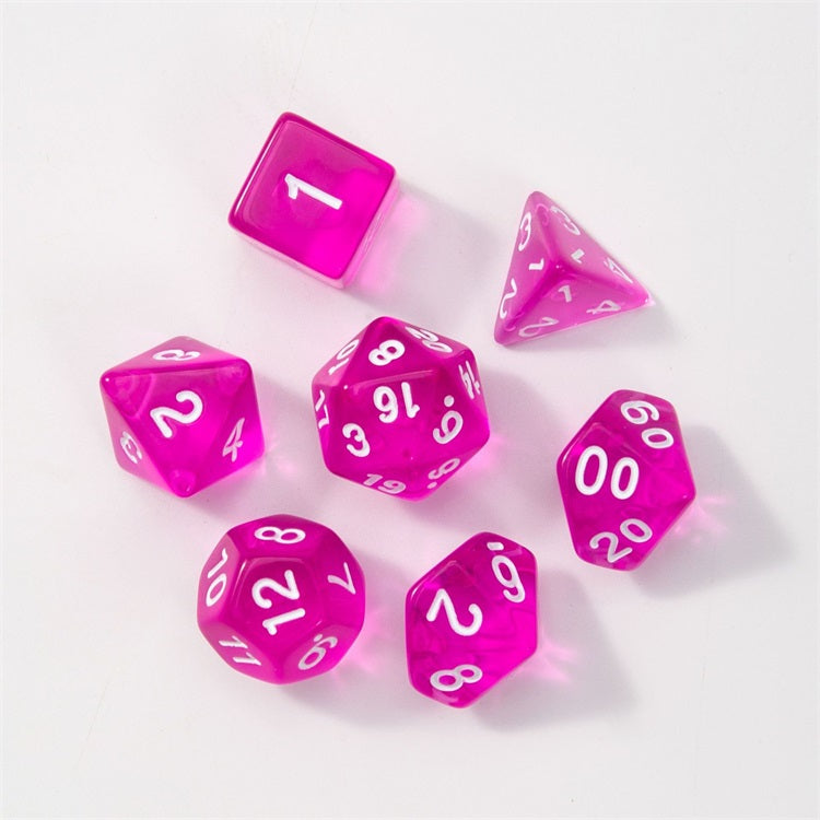 Translucent Series - RPG-set med 7 tärningar