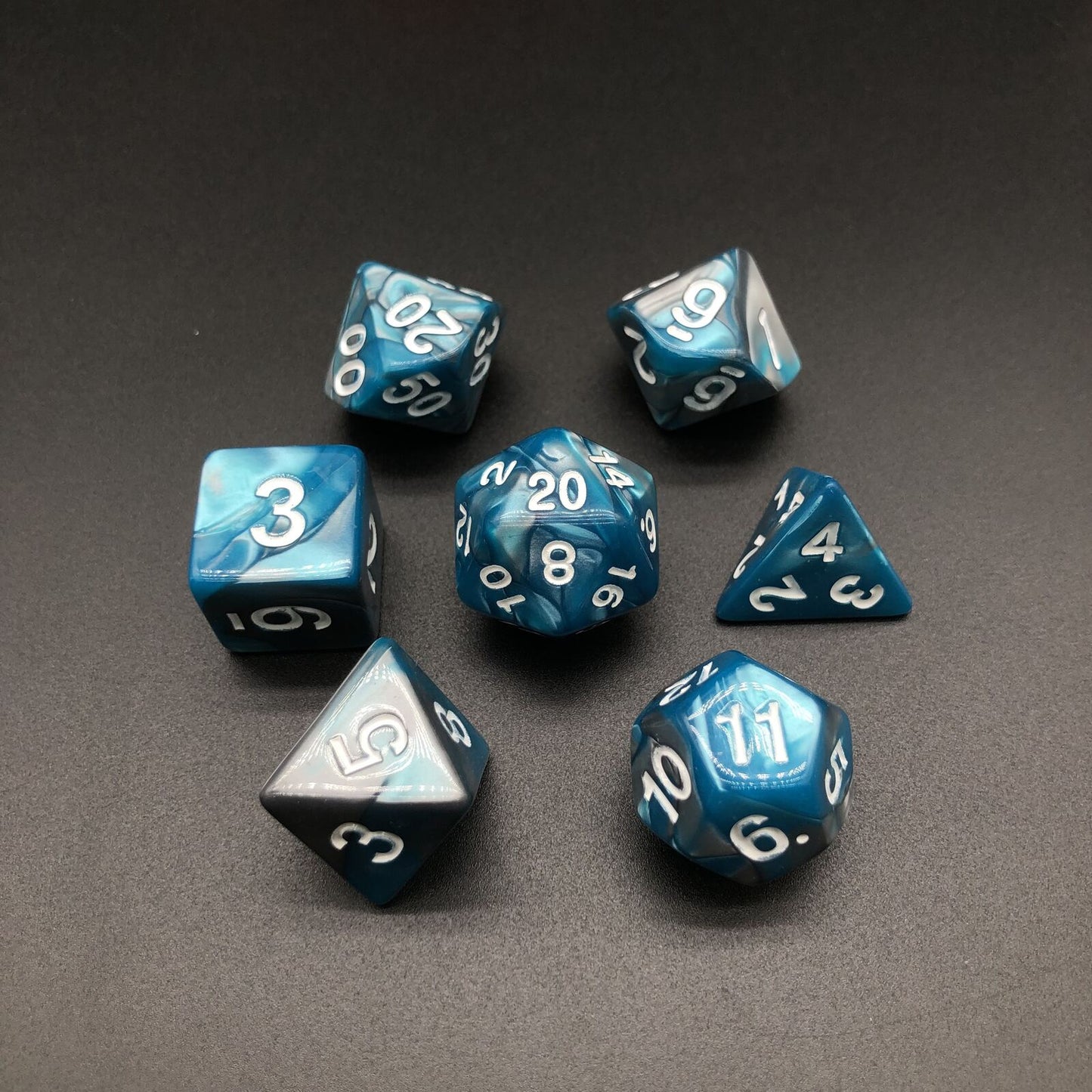 Twin Colour Series - RPG-set med 7 tärningar