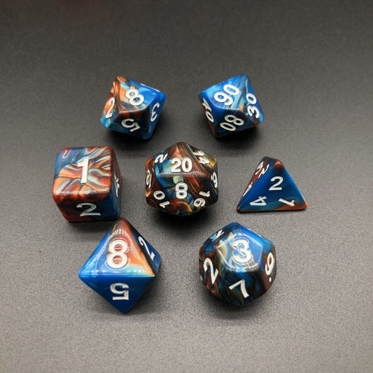 Twin Colour Series - RPG-set med 7 tärningar