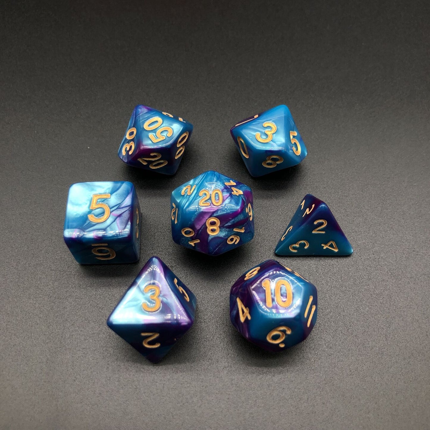 Twin Colour Series - RPG-set med 7 tärningar