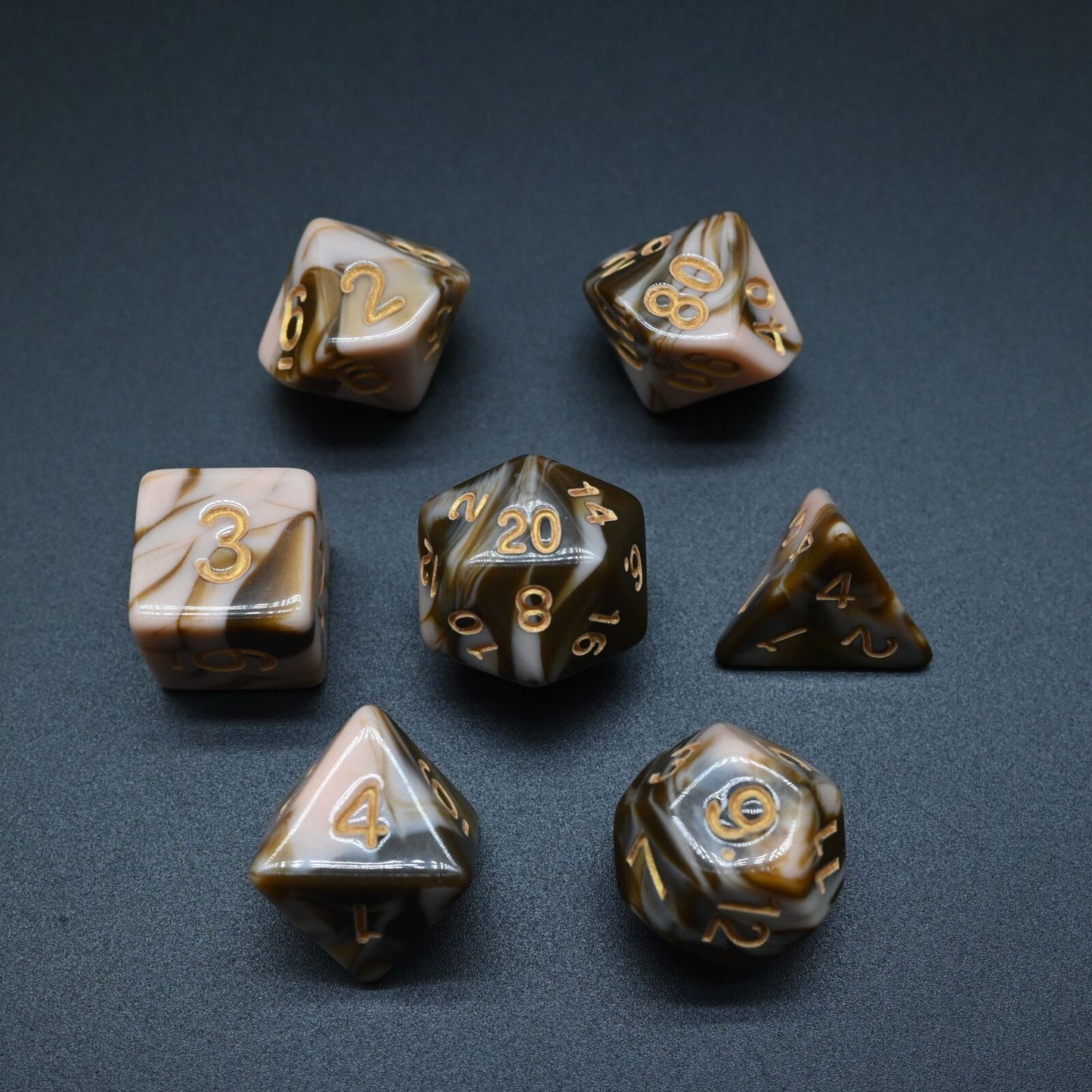 Twin Colour Series - RPG-set med 7 tärningar