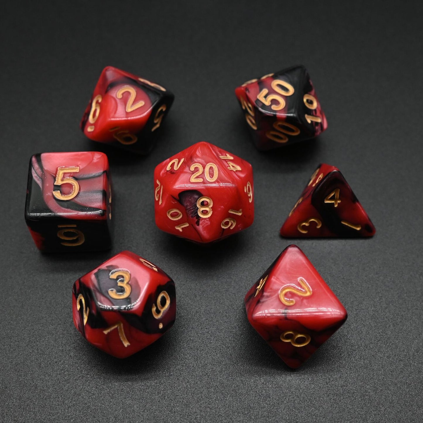 Twin Colour Series - RPG-set med 7 tärningar