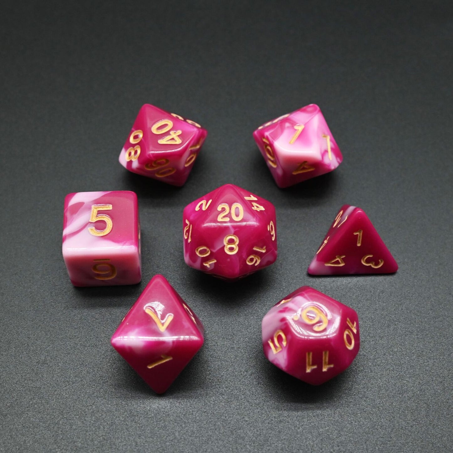 Twin Colour Series - RPG-set med 7 tärningar