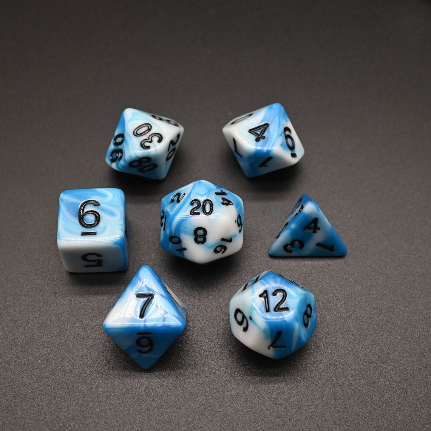 Twin Colour Series - RPG-set med 7 tärningar