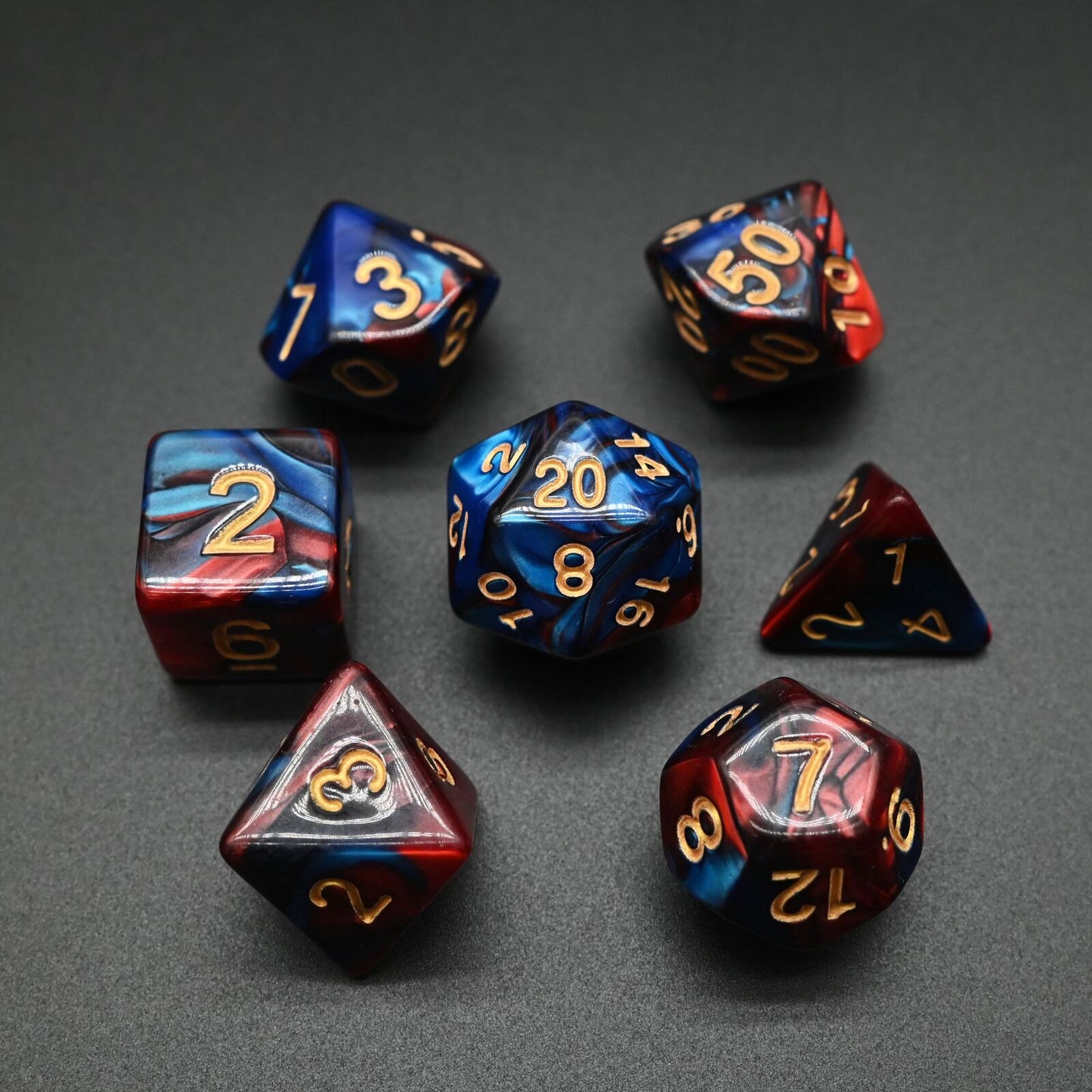 Twin Colour Series - RPG-set med 7 tärningar