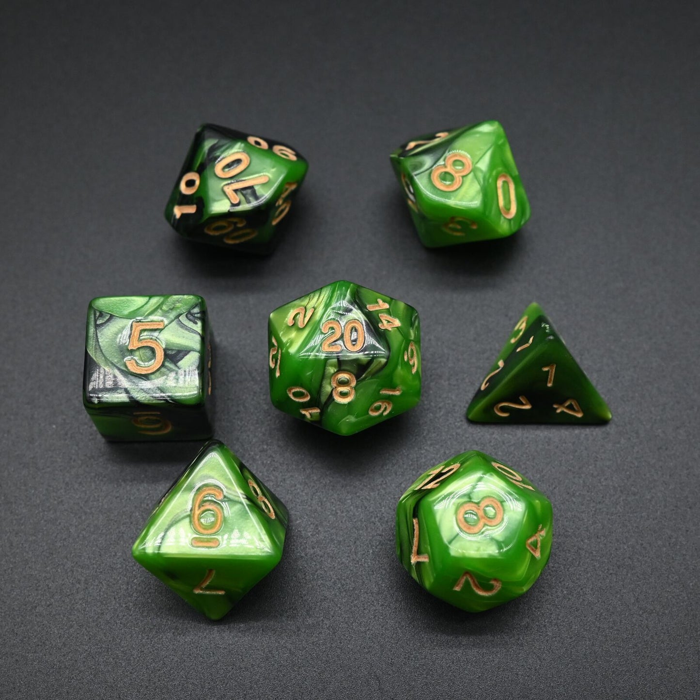 Twin Colour Series - RPG-set med 7 tärningar