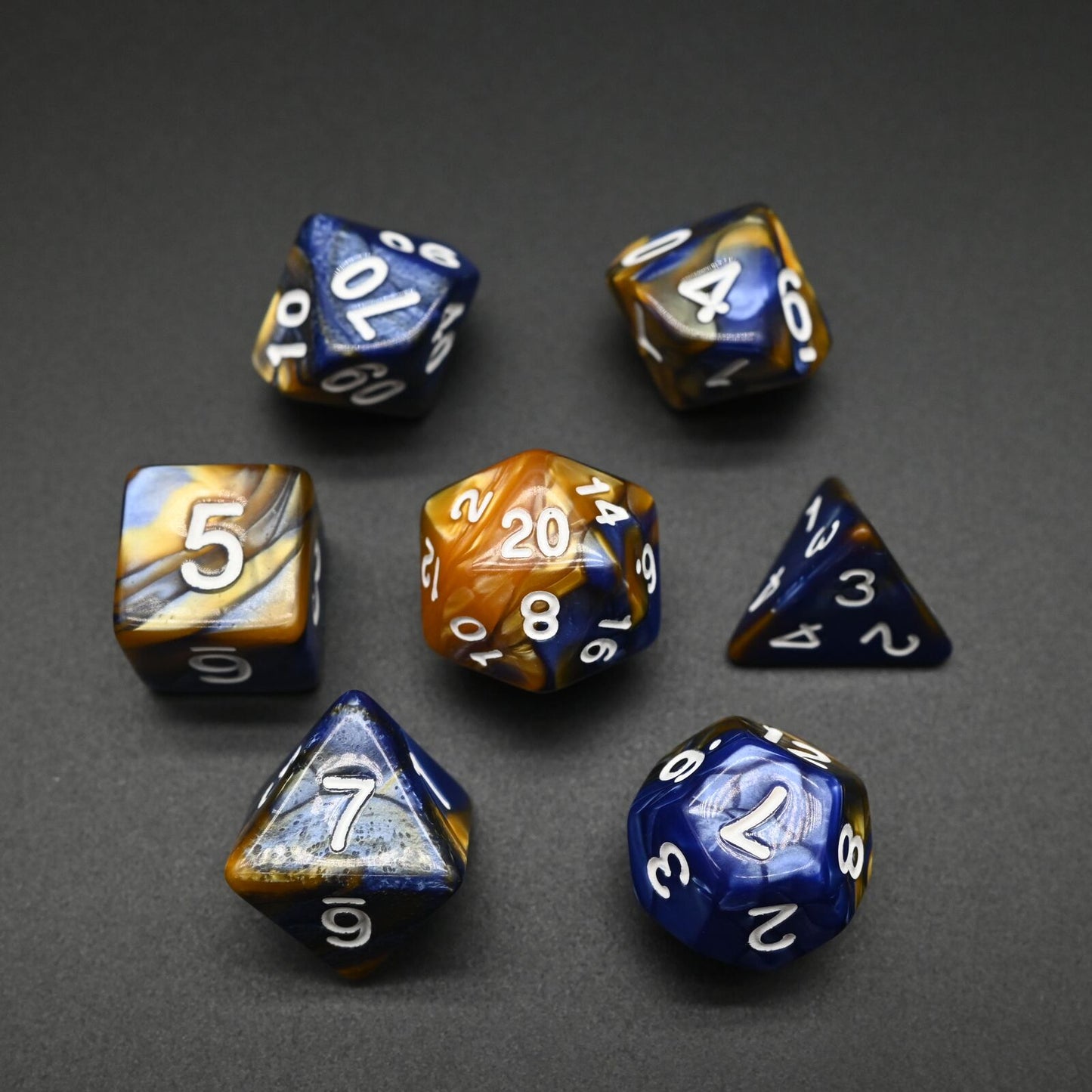 Twin Colour Series - RPG-set med 7 tärningar