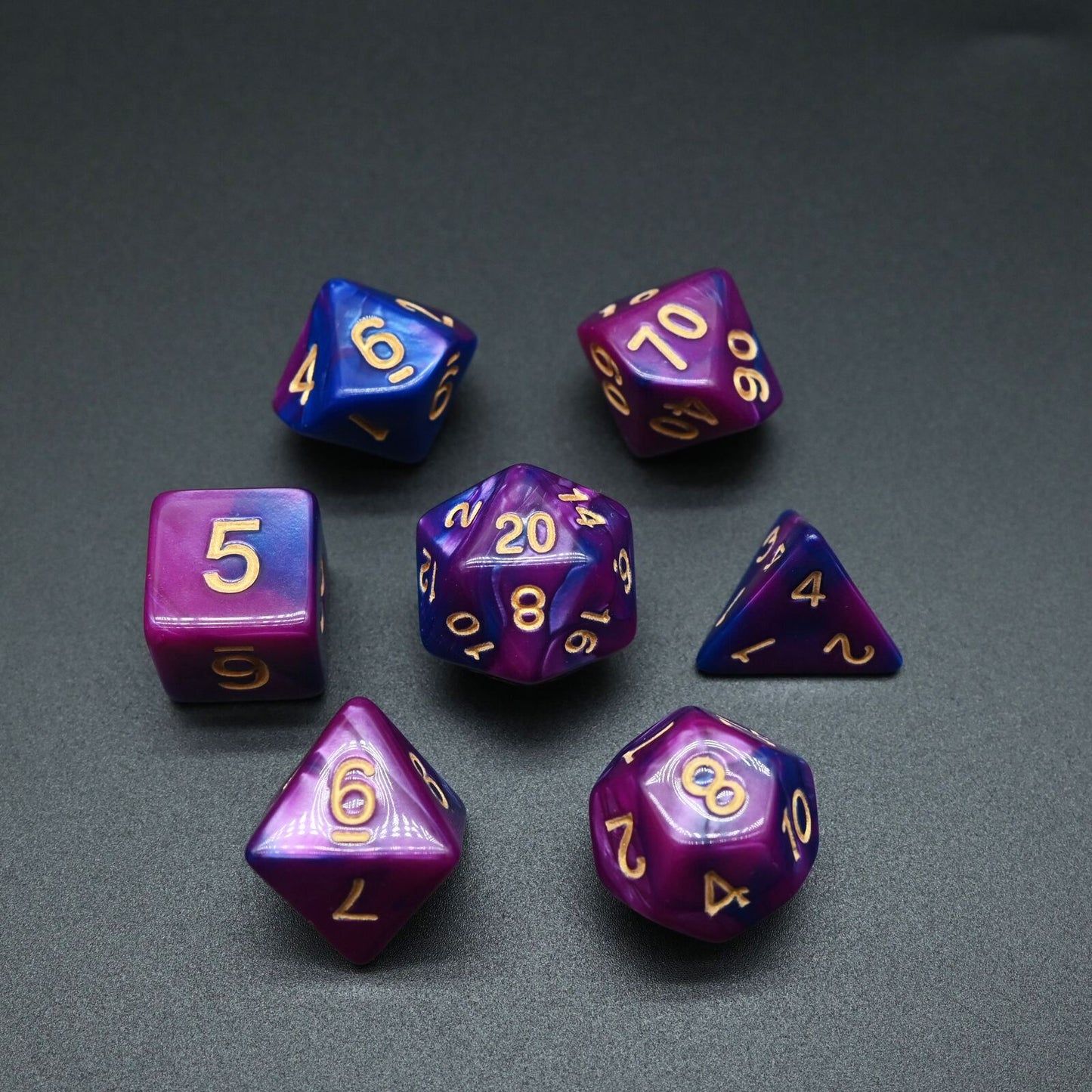 Twin Colour Series - RPG-set med 7 tärningar