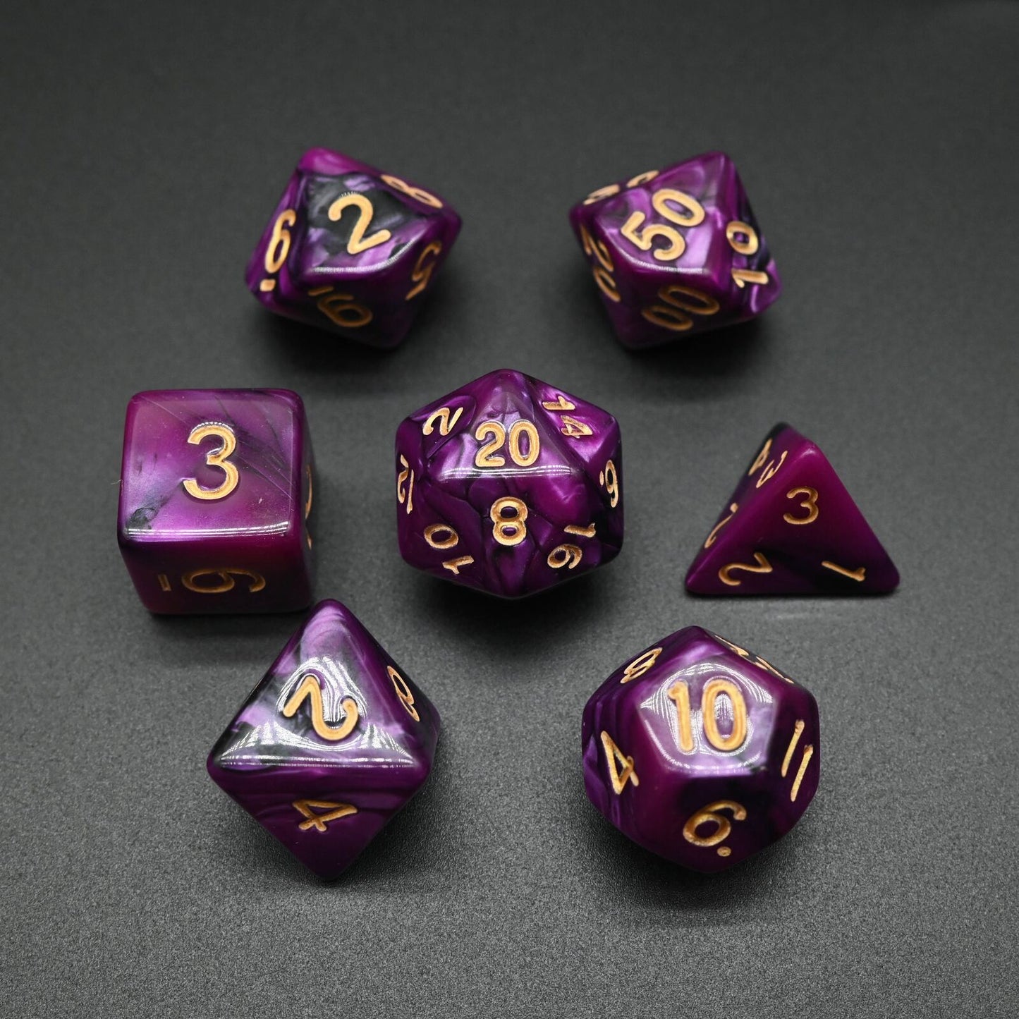 Twin Colour Series - RPG-set med 7 tärningar