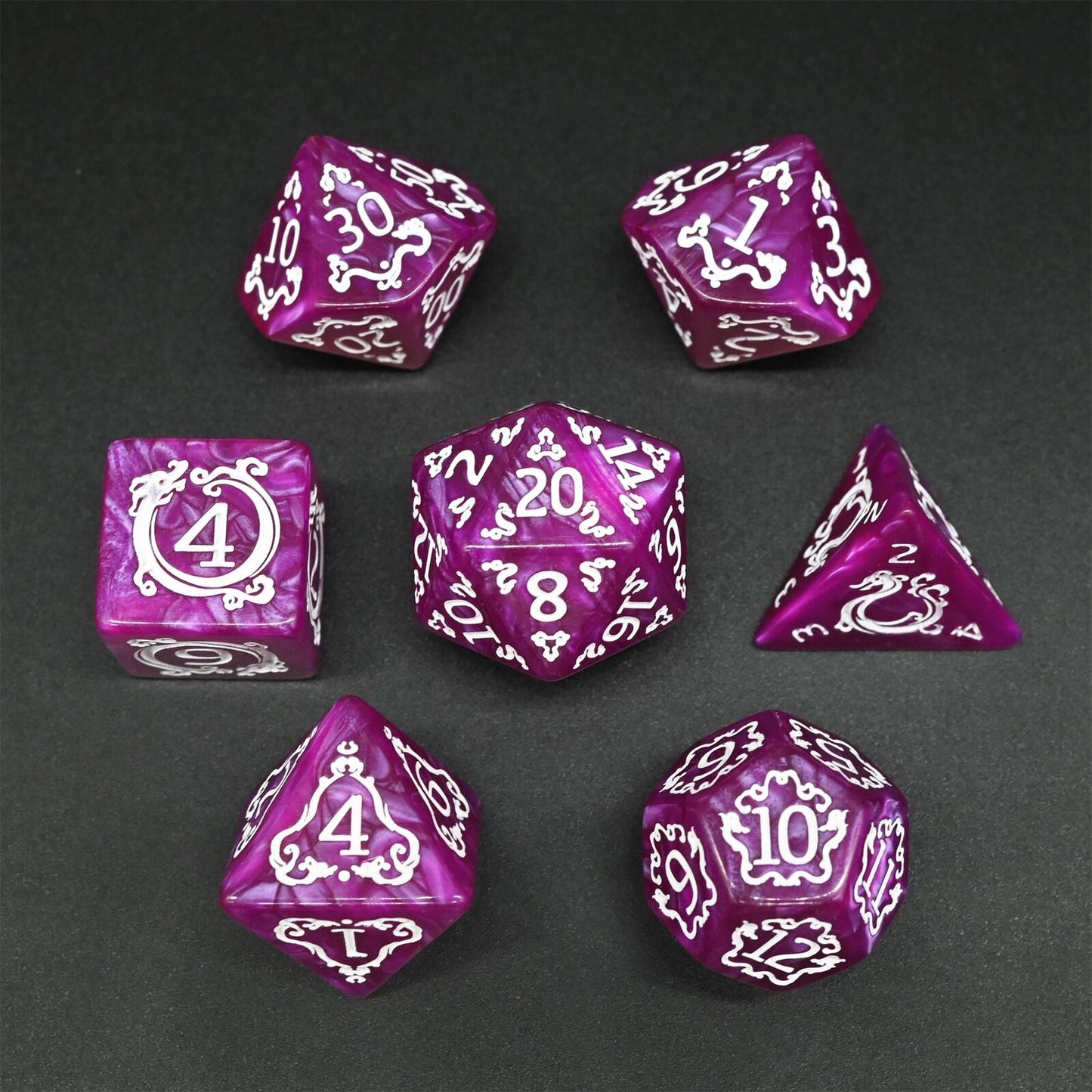 Dragon Series - RPG-set med 7 tärningar