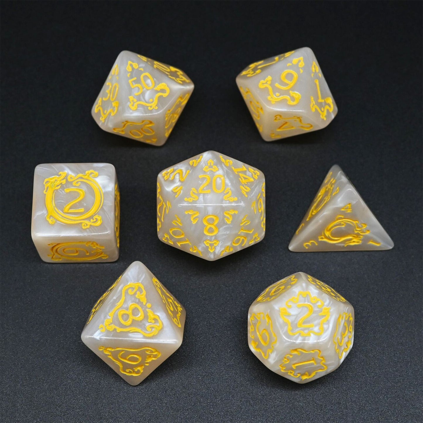 Dragon Series - RPG-set med 7 tärningar