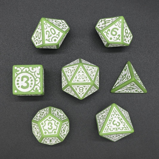 Floral Series - RPG-set med 7 tärningar