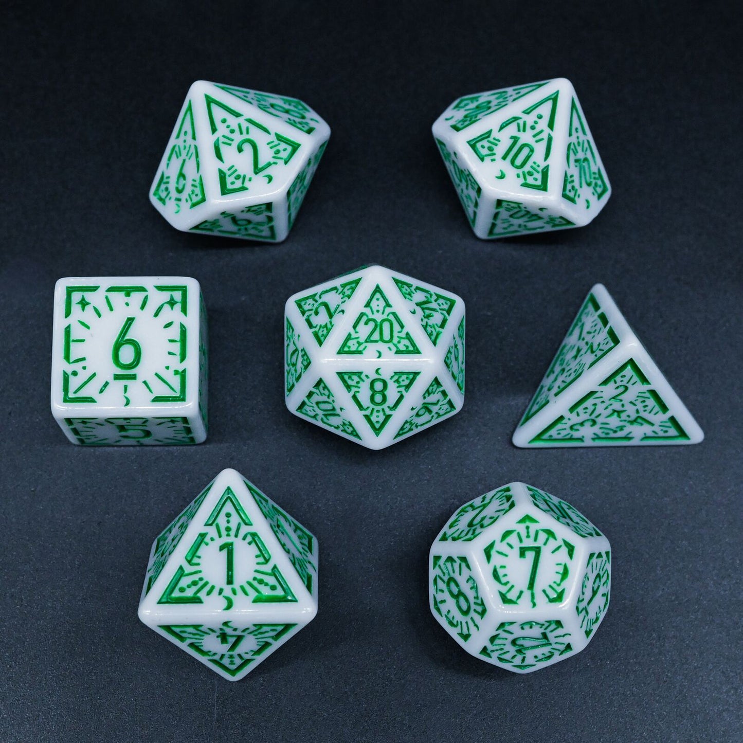 Dawn Star Series - Set med 7 RPG-tärningar