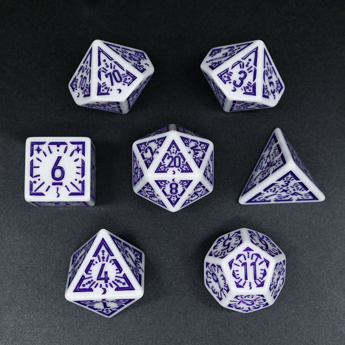 Dawn Star Series - Set med 7 RPG-tärningar