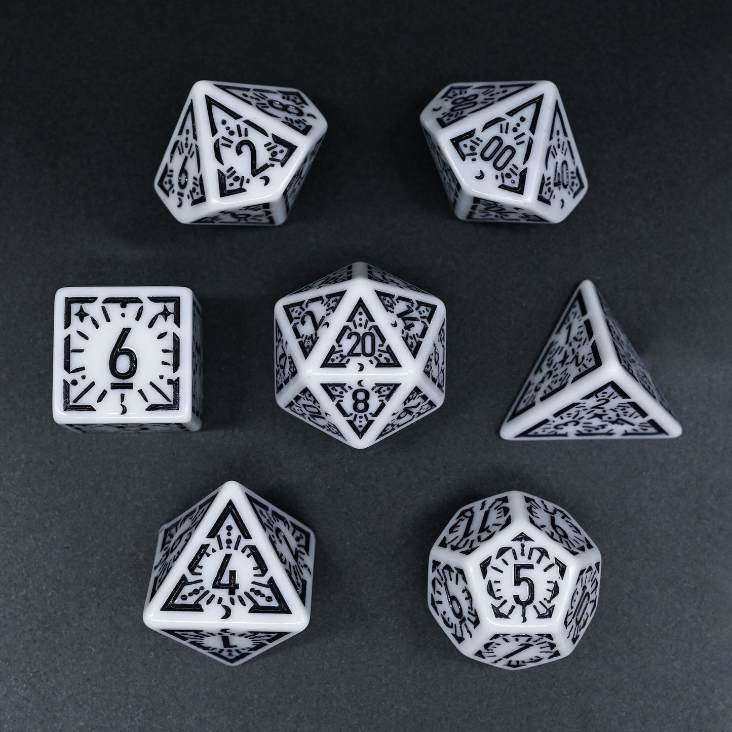 Dawn Star Series - Set med 7 RPG-tärningar