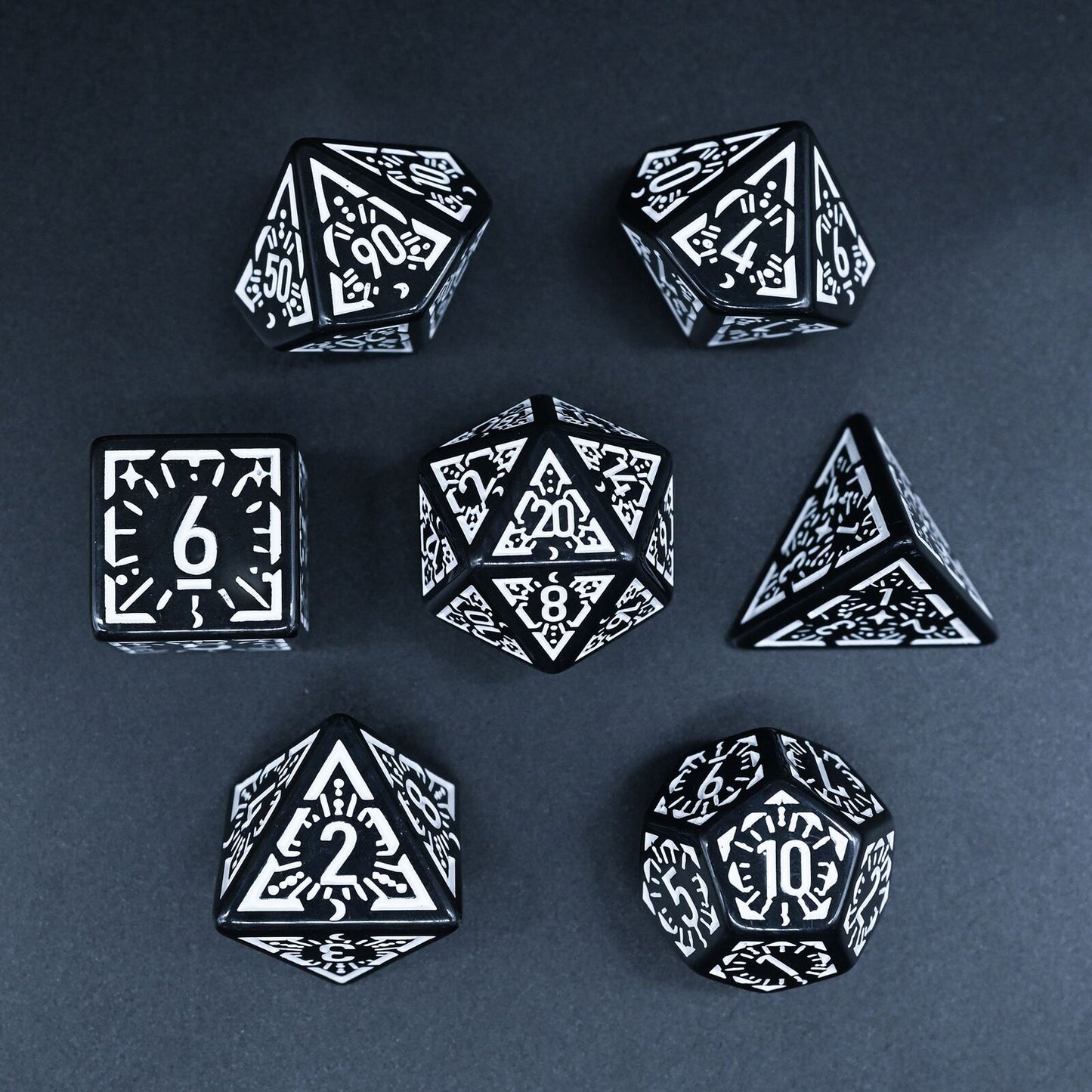 Dawn Star Series - Set med 7 RPG-tärningar