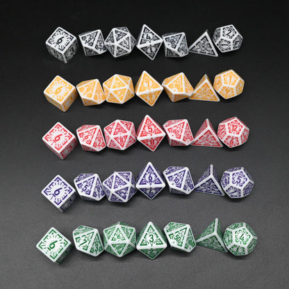 Dawn Star Series - Set med 7 RPG-tärningar